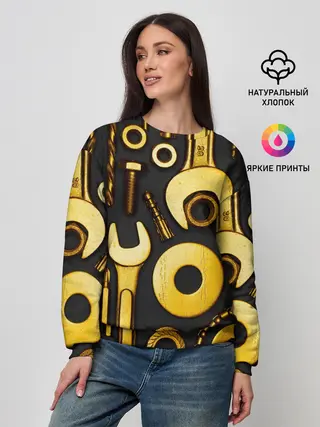 Женский свитшот / КЛЮЧ ГАЙКА