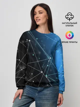 Женский свитшот / Линейно-точечная геометрия