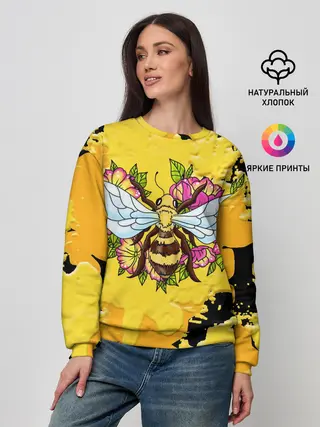 Женский свитшот / Пчела