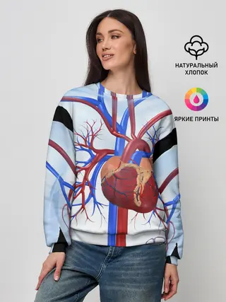 Женский свитшот / Сердце