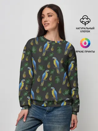 Женский свитшот / Попугай Ара
