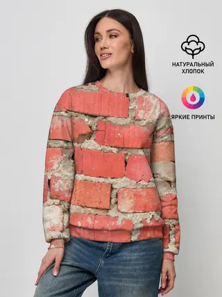 Женский свитшот / Кирпичная стена