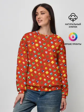 Женский свитшот / Super Mario