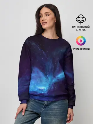 Женский свитшот / Космос