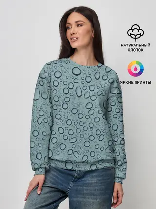 Женский свитшот / Капли.