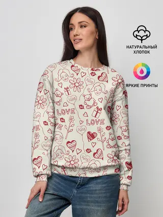 Женский свитшот / Текстура.