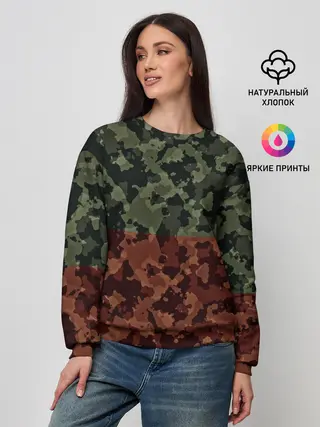 Женский свитшот / Двойной камуфляж