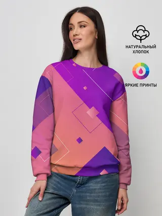 Женский свитшот / Геометрия