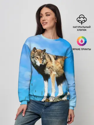 Женский свитшот / Волк