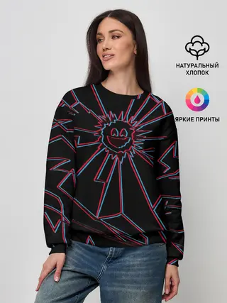 Женский свитшот / ЧЕРНОЕ ЗЕРКАЛО
