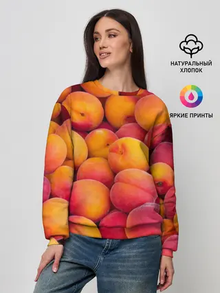Женский свитшот / Персики