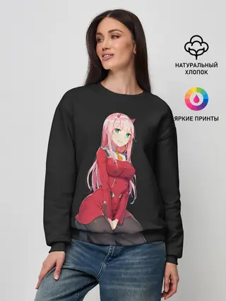Женский свитшот / Прекрасная Zero Two