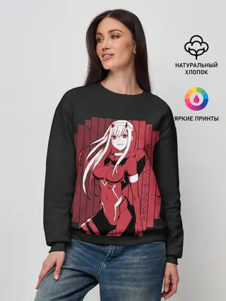 Женский свитшот / Zero Two в костюме