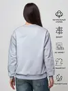 Женский свитшот / Кот в шарфе
