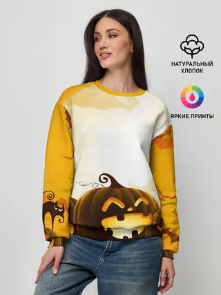 Женский свитшот / Тыквы