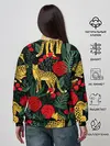 Женский свитшот / Леопарды и цветы