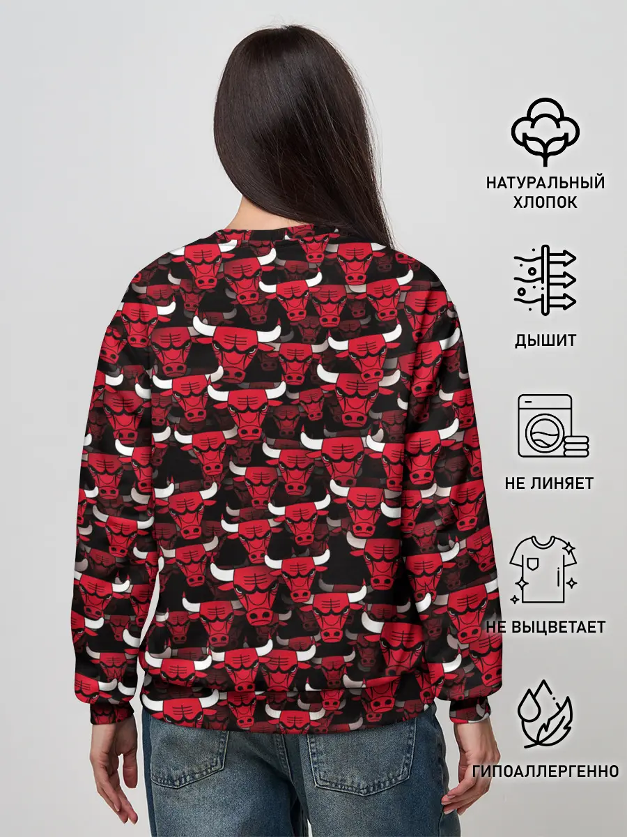 Женский свитшот / Быки Chicago Bulls