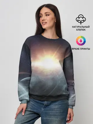 Женский свитшот / Космос