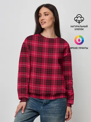 Женский свитшот / Клетка