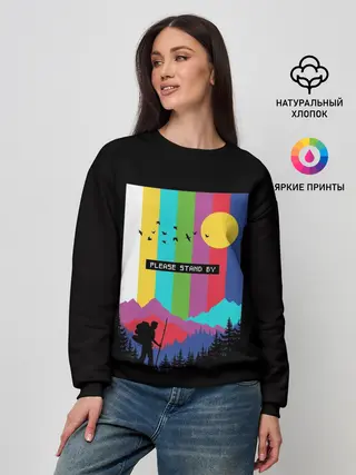 Женский свитшот / ПОЖАЛУЙСТА, ПОДОЖДИТЕ
