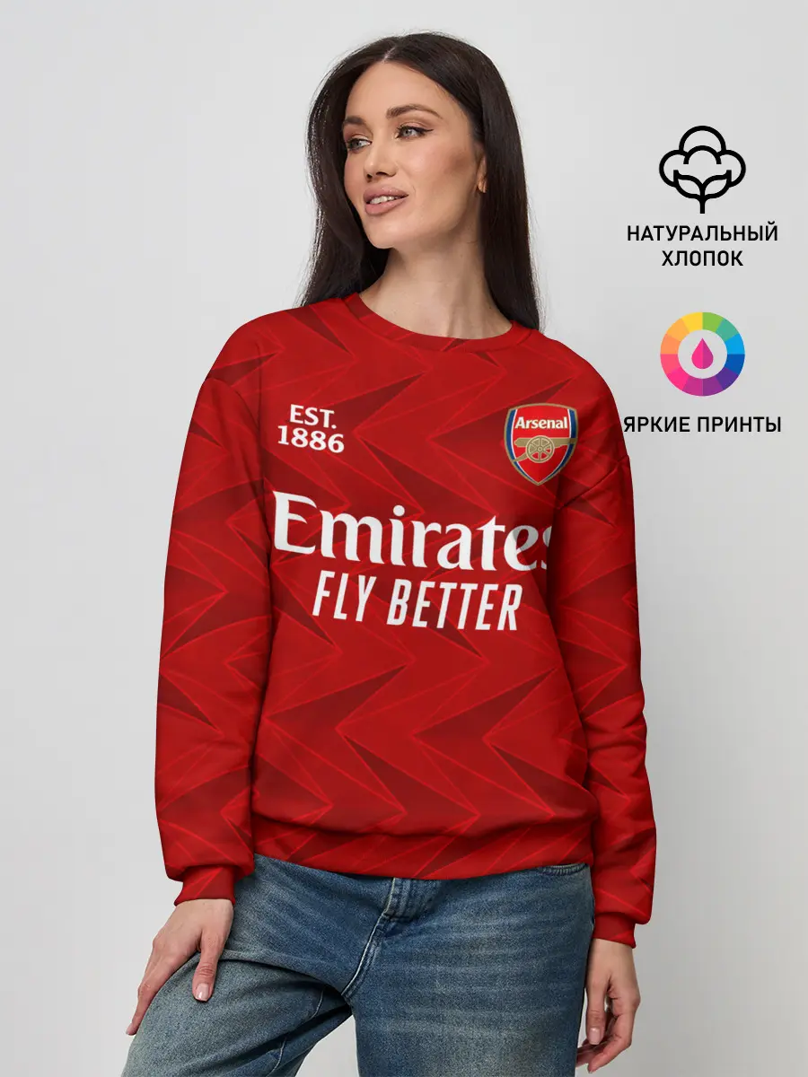 Женский свитшот / ARSENAL 20/21 - ДОМАШНЯЯ
