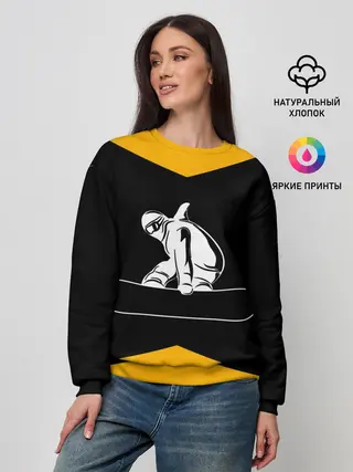Женский свитшот / Сноубордист