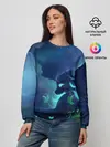 Женский свитшот / Панда и лиса