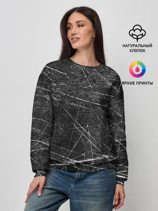 Женский свитшот / Царапины