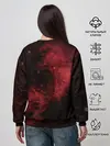 Женский свитшот / Эмблема Черного клевера на космическом фоне