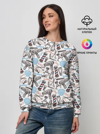 Женский свитшот / Барбершоп
