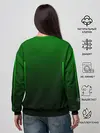 Женский свитшот / Неоновые линии на градиенте