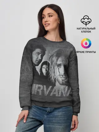 Женский свитшот / Нирвана
