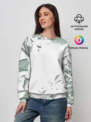 Женский свитшот / разбитое стекло