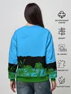 Женский свитшот / Тихиро гуляет с Каонаси