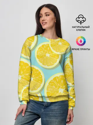 Женский свитшот / лимончики