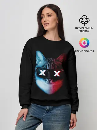 Женский свитшот / Кот XX