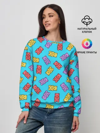 Женский свитшот / Мармеладные мишки