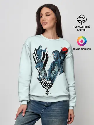 Женский свитшот / Викинги