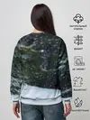 Женский свитшот / Лиса в зимнем лесу