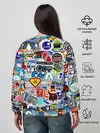 Женский свитшот / Programming stickers