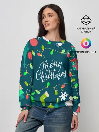 Женский свитшот / Merry Christmas
