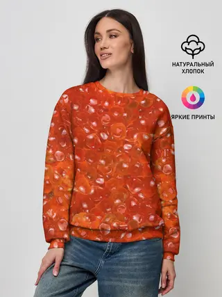 Женский свитшот / Красная икра