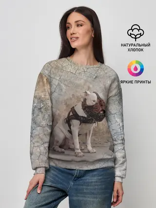 Женский свитшот / Бойцовый бультерьер