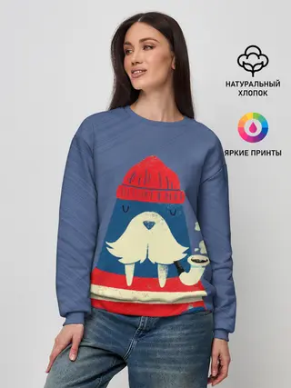 Женский свитшот / Морж