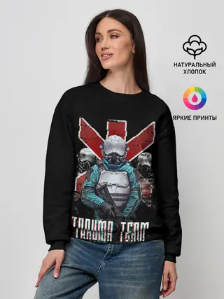 Женский свитшот / CYBERPUNK TRAUMA TEAM