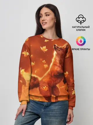 Женский свитшот / Лисенок