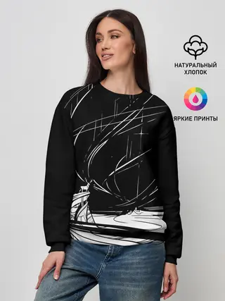 Женский свитшот / Северное сияние