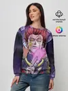Женский свитшот / Хисока со светящейся картой в руках