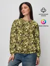 Женский свитшот / Золотой камуфляж из роз