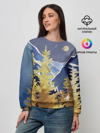 Женский свитшот / Золотой лес